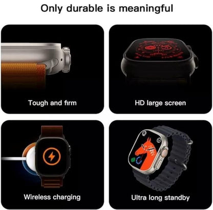Reloj inteligente con pantalla táctil ultrafina de 1,9 pulgadas y carga magnética