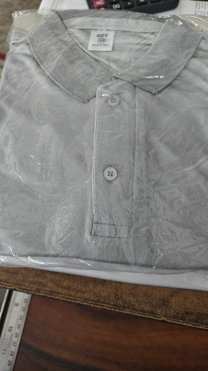 Polos de manga corta para hombre, color liso, de poliéster mate (paquete de 4)