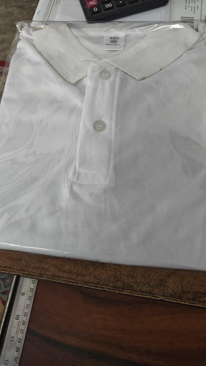 Polos de manga corta para hombre, color liso, de poliéster mate (paquete de 4)