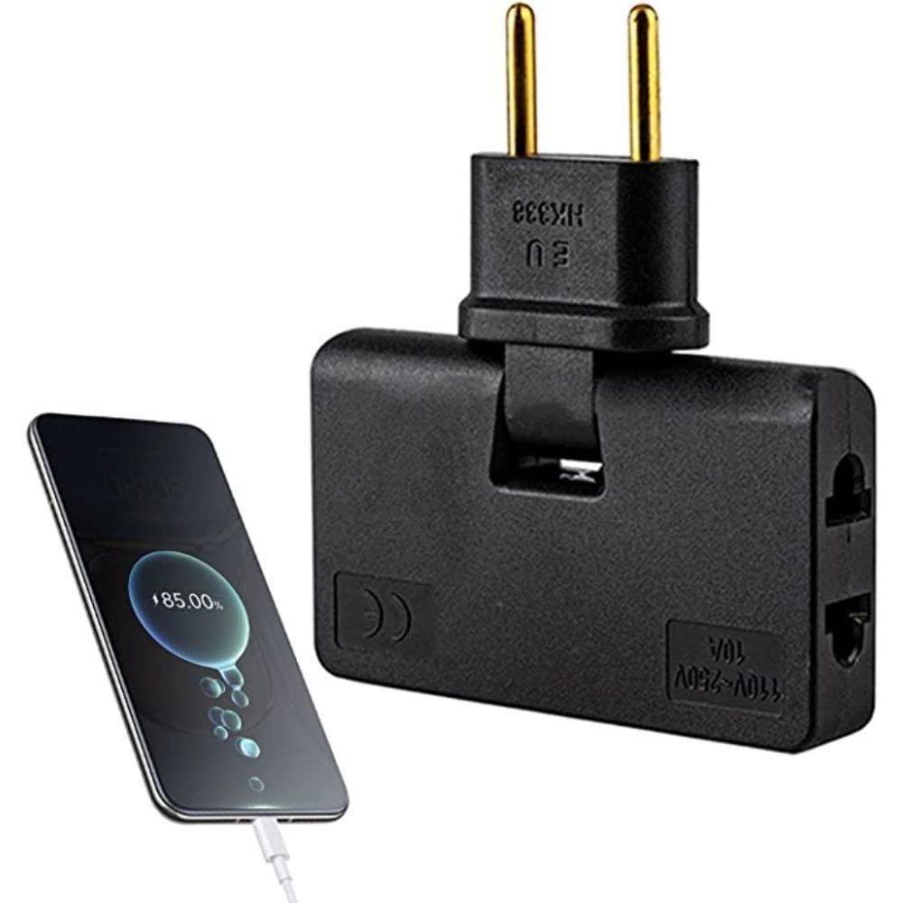 Drehbarer Verlängerungsstecker 180 Grad (2er-Pack)