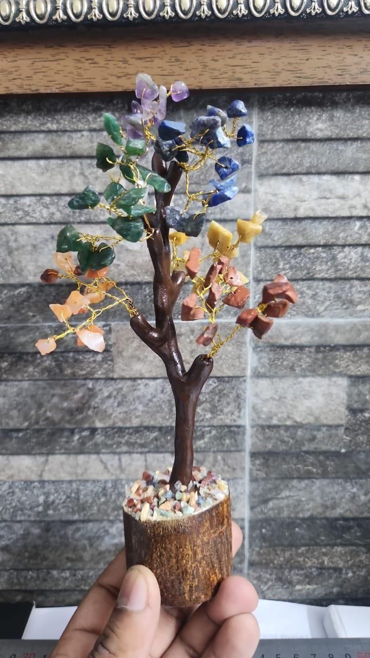7 Chakra Natürlicher Edelstein Kristallbaum