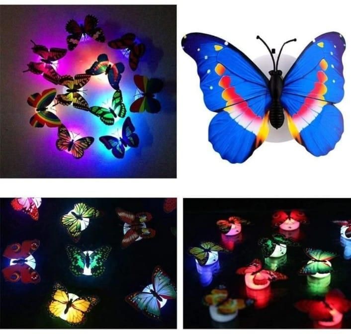 3DButterfly-LED-Licht für die Heimdekoration (3er-Pack)