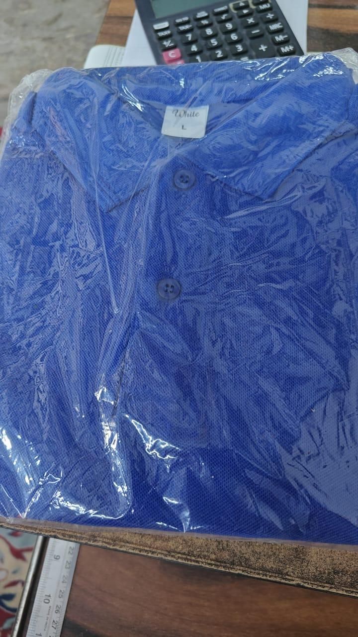 Polos de manga corta para hombre, color liso, de poliéster mate (paquete de 4)