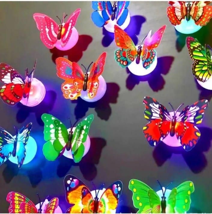 3DButterfly-LED-Licht für die Heimdekoration (3er-Pack)