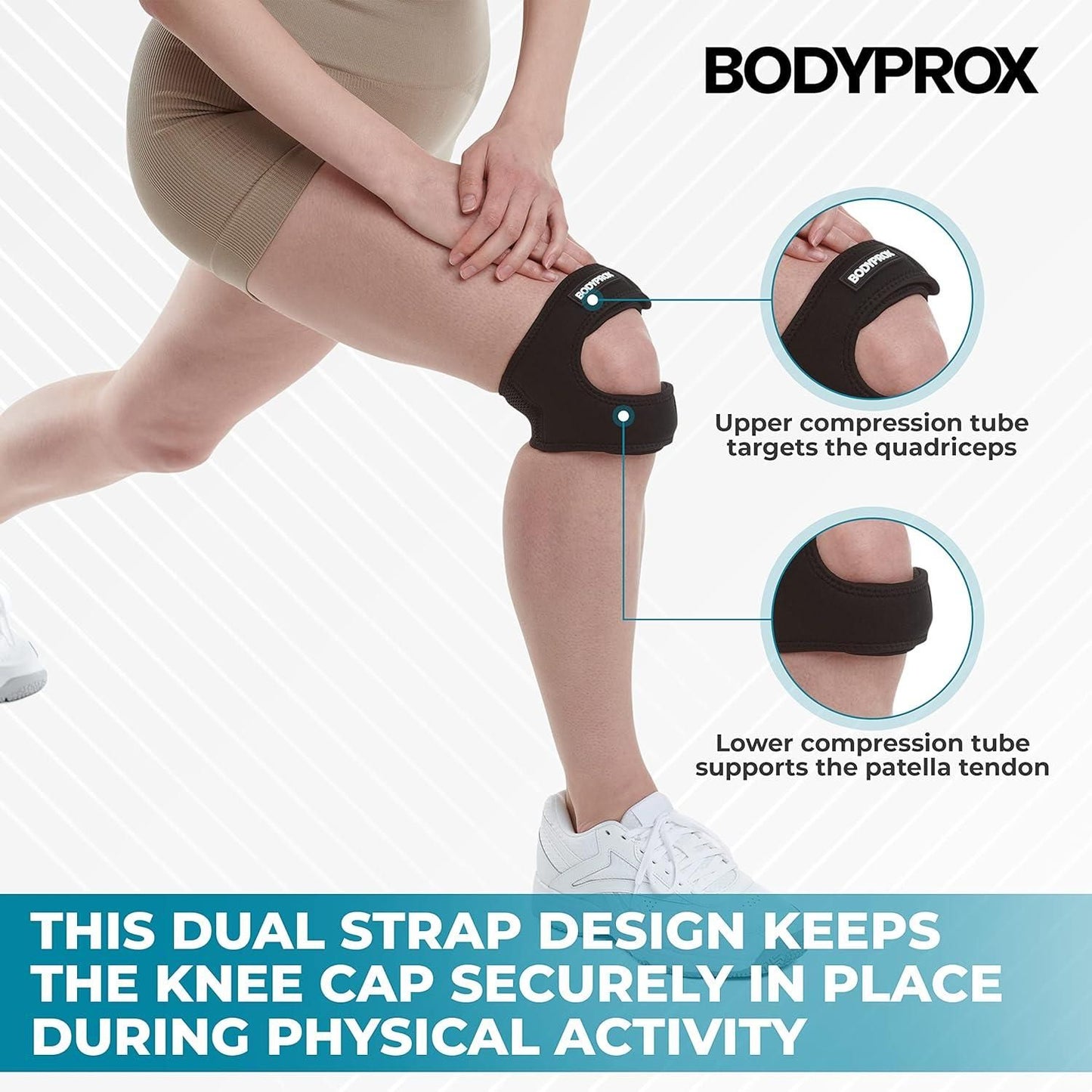 Correa de neopreno ajustable para aliviar el dolor de rodilla