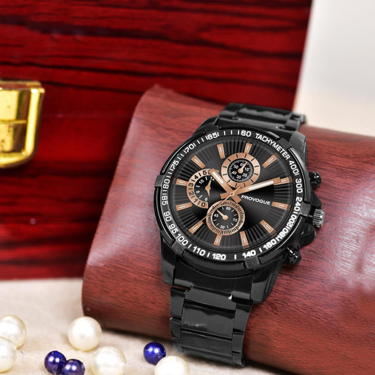 Reloj analógico de acero inoxidable para hombre
