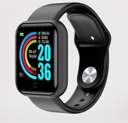 D20 Bluetooth Wireless Smart Watch Fitnessarmband (Schwarz)