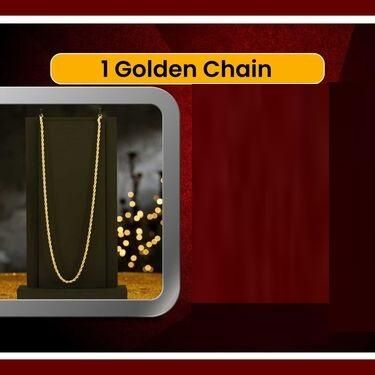Goldene Uhr mit goldener Kette und kostenloser Digitaluhr-Kombination