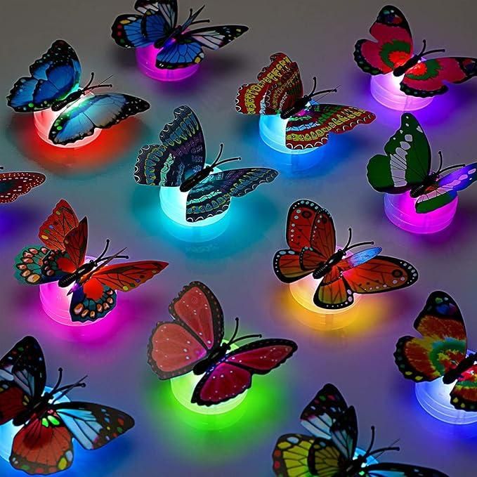 3DButterfly-LED-Licht für die Heimdekoration (3er-Pack)